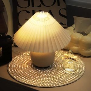 Handcrafted Round <b>Beaded</b> <b>Placemats</b> for Dining Table Wedding Christmas Decoration Family Gathering Parties - Product Image 1