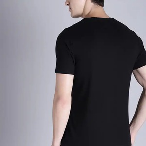 Impresión personalizada al por mayor de su logotipo de marca 100% camisas de algodón en blanco de gran tamaño para hombres camiseta lisa boxy Casual camisetas para hombres - Product Image 5