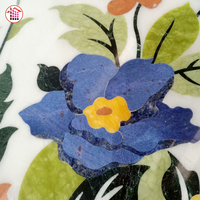 China Fabrik Villa Indoor Beige Marmor Luxus Wasserstrahl Blume Natur marmor Treppenstufen und Riser Marmor Treppe Design