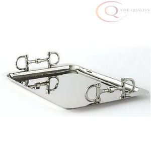 Bandeja Decorativa de Ramadán Hecha a Mano en Acero Inoxidable |   Artesanía Metálica para Decoración de Interiores y Exhibición de Objetos Decorativos - Product Image 4