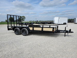 รถพ่วงบรรทุกข้าวใหม่ 7x16 ปี 2026 แบบ Tandem Utility ขนาด 82x16 พร้อมประตูทางลาด 5 ฟุต - Product Image 1