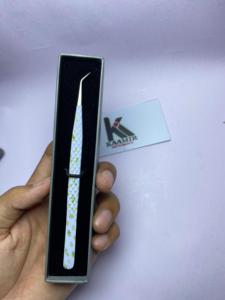 Ensemble de pinces à épiler pour extensions de cils en acier inoxydable de qualité supérieure, avec revêtement en papier isolant long, en gros, à prix compétitif - Product Image 2