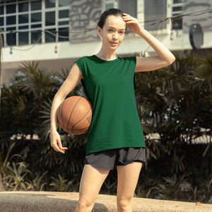 Ultifresh Débardeurs unisexes Sporty Hip Hop Tricotés 100% Polyester Respirant Évacuation de l'humidité Broderie 3D Col rond 160g - Product Image 6