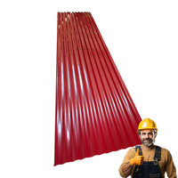 Tôles de Toiture en Acier Ondulé Galvanisé Prépeint (PPGI) avec Revêtement Coloré, Services de Découpe et de Pliage, Revêtement Prépeint Haute Résistance Z61-Z90