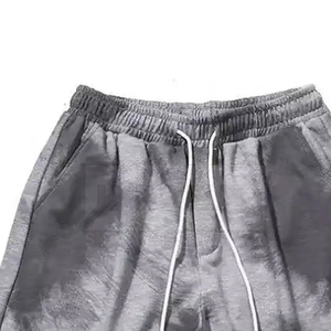 Pantalones Cortos Bermuda de Algodón Tie Dye para Hombre, Cintura Elástica, Cordón Ajustable, Ropa Casual de Verano - Product Image 5
