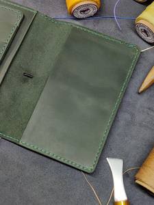 Titular de pasaporte familiar vintage de cuero genuino personalizado, organizador de viaje con bloqueo RFID, BILLETERA, funda con iniciales, Funda de cuero genuino, 2017 - Product Image 6