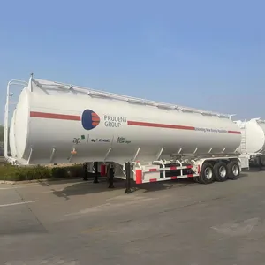 Factory Selling 3 Axle 42000 Liters 45000L Oil Tank Fuel Transport Fuel Tanker Semi Trailer For Sale