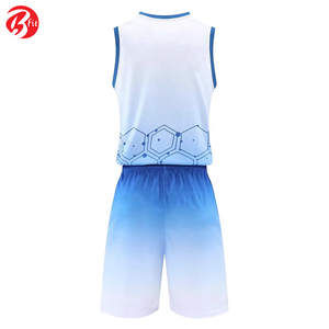 Sports Running Training Wear Kit d'uniformes d'impression par sublimation Ensembles de vêtements de basket-ball respirants pour adultes - Product Image 2