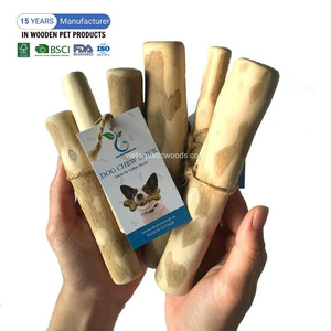 Los más vendidos FSC café sostenible perro de madera masticar para mascotas jugando de Vietnam fabricante al por mayor - Product Image 5