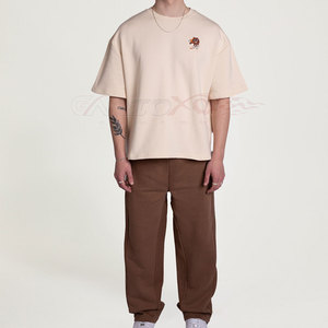 T-shirt graphique à imprimé bouffant pour hommes avec tissu respirant 100% coton et coupe à l'épaule pour hommes Streetwear T-shirt à imprimé bouffant - Product Image 1