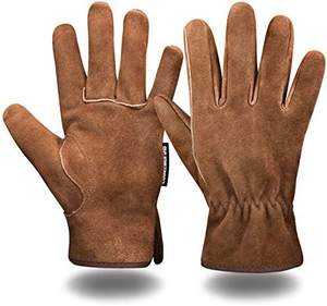 Guantes de trabajo de cuero de grano, guantes de trabajo hechos de cuero de calidad, el mejor ajuste - Product Image 1