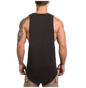 Venta al por mayor de culturismo músculo entrenamiento Fitness gimnasio camisas atléticas Stringer sólido Racerback gimnasio desgaste camiseta sin mangas hombres - Product Image 3