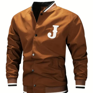 Veste en duvet de laine Letterman universitaire sur mesure pour hommes manteau d'hiver grande taille en toile de haute qualité en gros - Product Image 1