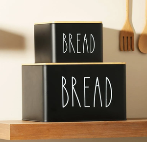 Boîte à pain en métal de stockage de pain peint en étain mat rose avec couvercle pour les décors de cuisine disponibles en gros depuis l'Inde - Product Image 2