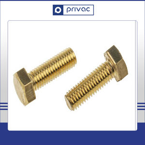 Pernos de cabeza hexagonal de rosca completa forjados DIN933 de latón macizo, para una sujeción segura - Product Image 2