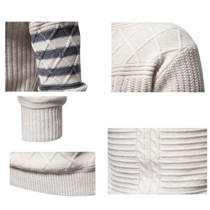 Pulls décontractés pour hommes en gros, coupe ajustée, 100% coton, tricot, pull ample, vêtements d'extérieur pour l'automne et l'hiver, standard - Product Image 4