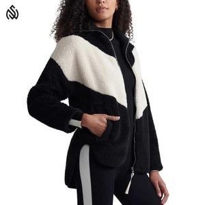Veste polaire Sherpa confortable pour femme pour l'hiver en plein air longue chaude Faux respirant avec aspect flou - Product Image 5