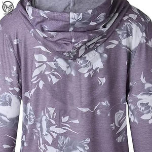 Sudadera con Capucha para Mujer, Diseño Nuevo, Corte Regular, Impresión de Logotipo Personalizada por Sublimación, Impermeable, Ecológica, Color Personalizado - Product Image 3