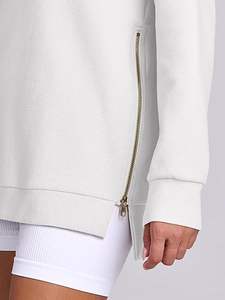 Sweat-shirt à manches longues pour femmes coupe ample mélange de coton confortable tenue quotidienne élégante et chaude - Product Image 6