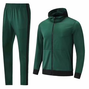Survêtements de course d'hiver pour adultes, vestes de sport à capuche zippées, pantalons, veste de jogging d'extérieur, 100% coton, entraînement de basket-ball et de football - Product Image 5