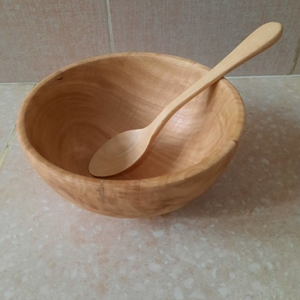 Cuchara y Tazón de Bambú Reutilizables y Duraderos para el Hogar y Restaurantes - Product Image 2