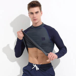 Camisetas de compresión ligeras con logotipo personalizado para hombre, camisetas de manga larga para gimnasio para BJJ MMA, Impresión de transferencia de calor, Nailon/poliéster - Product Image 4