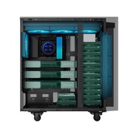 Caja de computadora SAMA PC de vidrio templado ATX CPU Gaming Gabinete de PC de escritorio Chasis de computadora con pantalla