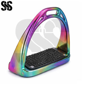 Estribos de Equitación de Acero Inoxidable de Alta Calidad con Reposapiés de Goma Antideslizante, Servicio Personalizado OEM - Product Image 5