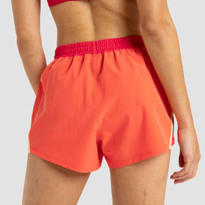 Compre los nuevos shorts más vendidos para mujer, shorts de verano con logo personalizado, shorts deportivos tipo booty para gimnasio, yoga, shorts de nailon para mujer - Product Image 6