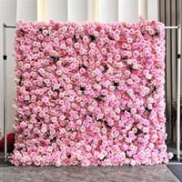 Kunstbloemen wandpaneel bruiloft achtergrond bloemenwand 8x8 bruiloft foto achtergrond kunstzijde bloemen voor decoratie evenementenlocatie