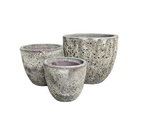 Productos de Venta Caliente, Macetas de Cerámica Esmaltada Atlantis, Macetas de Cerámica con Orificio de Drenaje para Uso en Interiores y Exteriores - Product Image 2