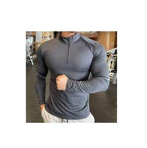 Pull en polaire imprimé à col zippé pour homme, vêtement à demi-fermeture éclair, vente en gros, collection 1/4 - Product Image 4