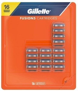 Gillettes Fusions 5 Sensitive Mens <b>Razor</b> <b>Blade</b> Refills, 16 Count, Designed for Sensitive Skin - Product Image 1