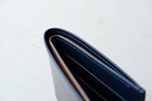 Cartera plegable de piel auténtica con transferencia de calor DIY personalizada para hombre, sublimación blanca, estilo Vintage, cierre abierto, 2017 - Product Image 2