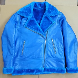 เสื้อโค้ทหนังแท้คุณภาพสูงสำหรับผู้หญิง รุ่นใหม่ล่าสุด ผลิตภัณฑ์ฤดูหนาว แจ็คเก็ตหนังแกะแท้ ขนแกะแท้ - Product Image 1