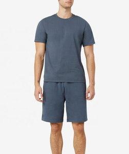 Venta al por mayor de verano para hombre conjunto de pantalones cortos de algodón polar de sudor conjuntos cortos 2023 pantalones cortos personalizados y Conjunto de camiseta para hombres - Product Image 2