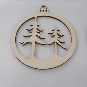 Ébauches d'ornements de Noël ronds à forte demande pour la décoration de la maison et de l'hôtel Décor d'arbre à vin de sublimation de taille personnalisée en Inde - Product Image 5