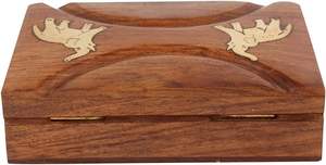 Caja de Joyería de Madera Personalizable de Primera Calidad, Detalles de Artesanía Fina, M/S SHAAD HANDICRAFTS para Almacenamiento Seguro de Anillos y Pendientes - Product Image 4