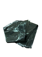 Bolsa de basura de alta resistencia, tamaño personalizado, desechable, con fuelles laterales, para contenedor de pedal, ecológica, reciclable, de HDPE, con sellado estrella en relieve y termosellado