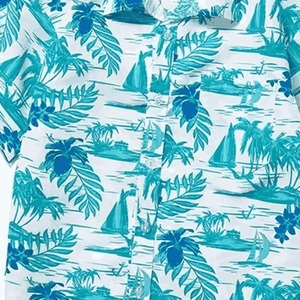 Camisa Hawaiana de algodón con estampado de logotipo personalizado, camisas de manga corta transpirables para hombres, camisas informales para disfraces, camisas para hombres - Product Image 6