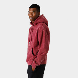 Sudaderas con Capucha de Alta Calidad 100% Algodón Lavado con Ácido para Hombre, Estilo Urbano, Transpirables, Ajustables, Precio al por Mayor, Servicio OEM para Invierno - Product Image 5