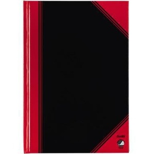 BANTEX Notebook DIN A5 Squared Black/Red 96 Sheets - Product Image 1
