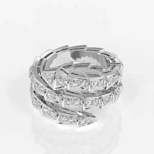 Bague en argent sterling 925 tendance et polyvalente, serpent ouvert, 2,03 carats, clarté VVS1, moissanite, éternité, fiançailles, mariage, anniversaire - Product Image 6