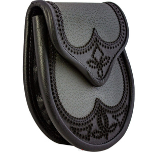 Conception personnalisée professionnelle Kilt écossais Highland en cuir Sporrans prix usine Logo personnalisé accessoires d'instruments de musique - Product Image 3