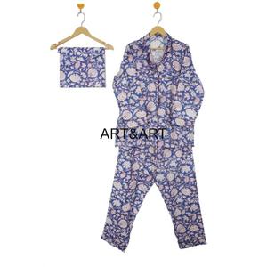 Nueva Colección de Pijamas de Algodón 100% para Mujer, Manga Larga, Cuello en V, Conjunto de Pijama para Dormir, Ideal para la Playa y Vacaciones - Product Image 5