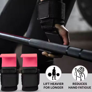 Correas de Muñeca Ligeras de Neopreno para Levantamiento de Pesas, Gancho para Levantamiento de Pesas, Accesorio de Fitness - Product Image 3