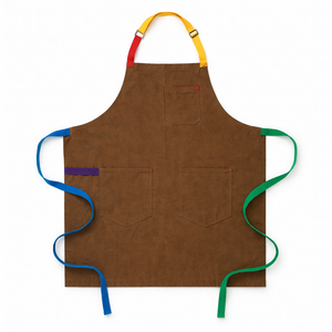 Tablier de cuisine professionnel personnalisé en toile imperméable pour restaurant, cuisine et jardin, avec logo sur mesure - Product Image 4
