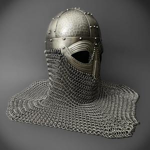 Casco vikingo con forro de cuero de cadena plateada, casco griego portátil, casco Medieval temprano utilizado por cuchillos vikingos - Product Image 6