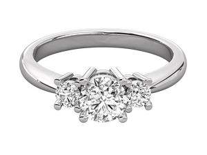 Bague de fiançailles, de mariage ou d'anniversaire pour femme, design simple, plaquée or 14 carats, diamant taille princesse, haute qualité, classique - Product Image 5