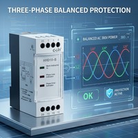 Relè di Protezione C-lin HHD10-B per Automazione Industriale, Controllo Sequenza Fasi e Sovratensione, AC380V, Sostituisce ABJ1-11W